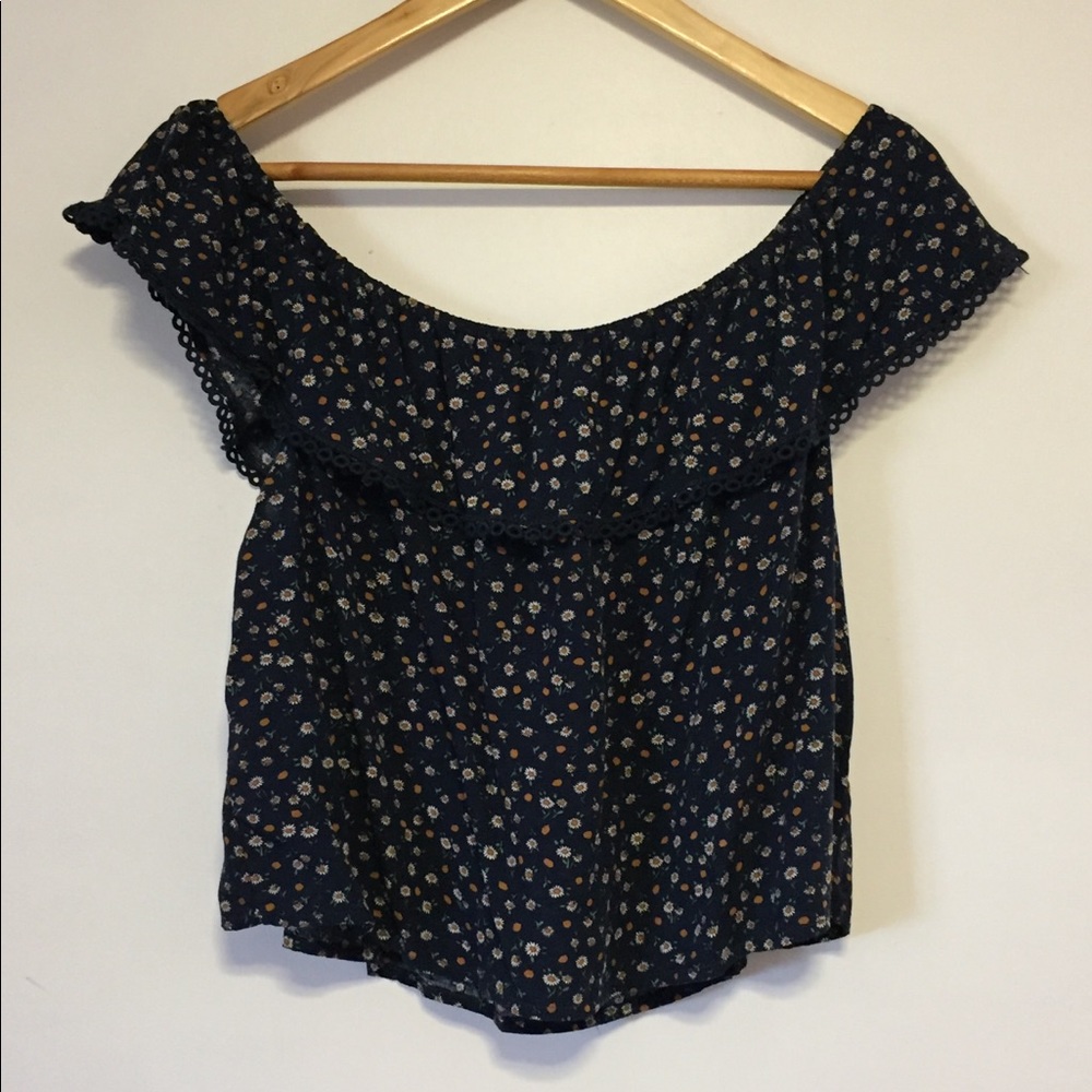 Off the shoulder floral top